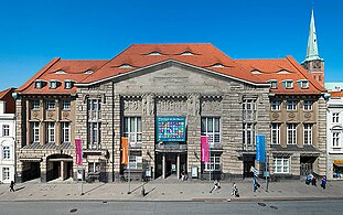 Stadttheater-Fassade in Lübeck (1907/1908)