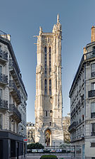 The Tour Saint-Jacques a surviving example of Flamboyant Gothic (1509–22)