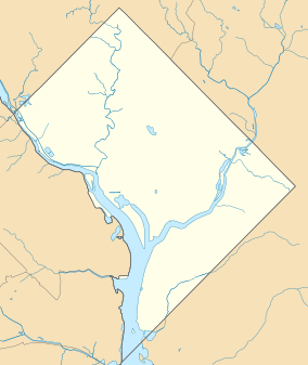 Map showing the location of National Capital Parks-East