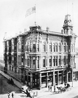 United States Hotel, SE corner Requena/Main. c. 1880