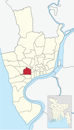 Location of North Agrabad