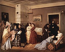 Acceptance of dowry in a business family, ca. 1873, by Vasili Pukirev.
