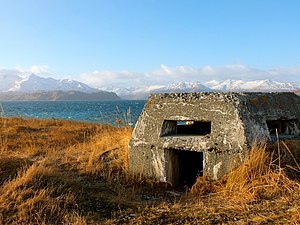 A World War II bunker abandoned in Dutch Harbor, Amaknak Island