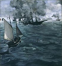 Édouard Manet, Battle of the Kearsarge and the Alabama, 1864