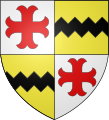Coat of arms of the Larochette familt, branch of the lords of Larochette.