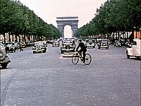 The Champs-Élysées in 1939.