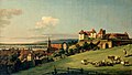 Blick auf Schloss Sonnenstein und Pirna (um 1750 von Canaletto)