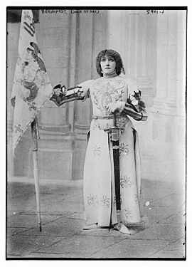 Playing Joan of Arc in Jeanne d'Arc by Jules Barbier (1890)