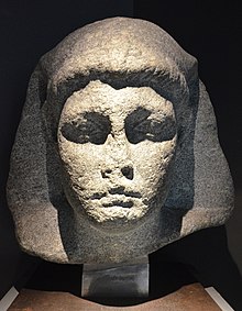 Granite head attributed to Caesarion, hosted in Bibliotheca Alexandrina Antiquities Museum, Egypt