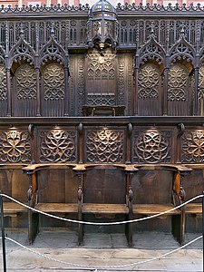 Choir stalls in Segovia Cathedral