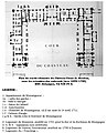 Layout of the ground floor of the Château-Vieux in 1700.