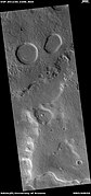 Wide view of possible pingos, as seen by HiRISE under HiWish program. Pingos contain a core of pure ice; they would be useful for a source of water by future colonists.
