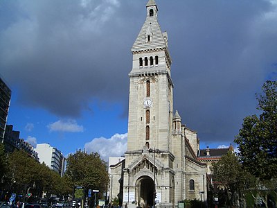The church of Saint-Pierre de Montrouge (14th arrondissement) by Emile Vauremer (1863–70)