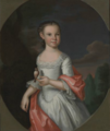 Painting of Eleanor Calvert by John Hesselius, 1728–1778, in 1761