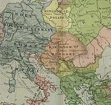 Kingdom of Hungary, King Béla III of Hungary, 1190, Europe, map