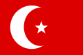 Flag of the Kingdom of Samoa as depicted in the Flags of Paradise chart, similar to the Ottoman flag (1858-1873)