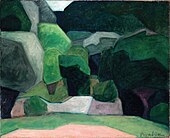 Paysage à Cassis (Landscape at Cassis), 1911–12, oil on canvas, 50.3 × 61.5 cm, private collection