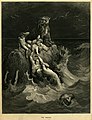 Image 51The Deluge, frontispiece to Gustave Doré's illustrated edition of the Bible. Based on the story of Noah's Ark, this engraving shows humans and a tiger doomed by the flood futilely attempting to save their children and cubs. (from Comparative mythology)