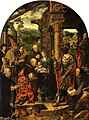 Die (große) Anbetung der Könige mit Hl. Dominikus und Hl. Lucas