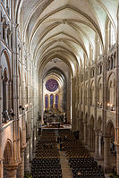 Eastern part of the nave (before 1180), towards the choir, replaced in 1205–1220.