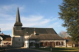 The church in Ligny-le-Ribault