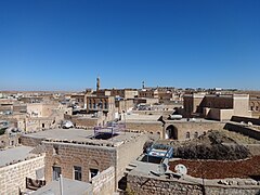 Midyat (2013): A picture of the Assyrian old town, taken from a rooftop in the southeastern part of the old town facing north.