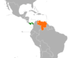 Location map for Panama and Venezuela.