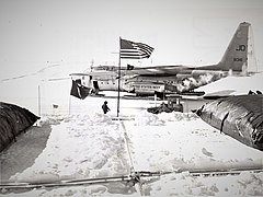 C-130 Hercules at Plateau airstrip