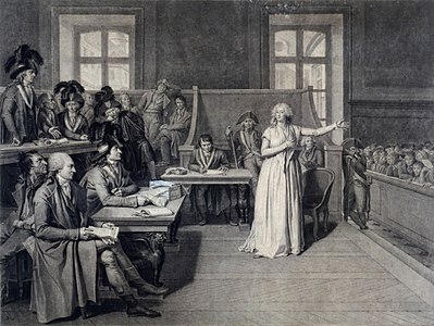 Marie Antoinette at the Revolutionary Tribunal, 15 October 1793
