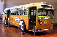 The No. 2857 bus on which Parks was riding before her arrest (a GM "old-look" transit bus, serial number 1132) is now a museum exhibit at the Henry Ford Museum.