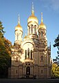 Russische Kirche am Neroberghang mit neu vergoldeten Kuppeln