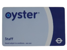 A staff oyster card.