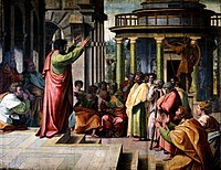 Raphael, Saint Paul Preaching in Athens, 1516 (on loan to the V&A)