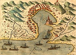 Historical map of the Bay in 1573
