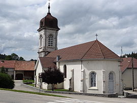 The church in Vaux-et-Chantegrue