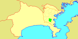 Location of Kōnan in Kanagawa