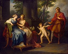 Venus Induces Helen to Fall in Love with Paris (1790), oil on canvas, 102 x 127.5 cm., Hermitage Museum, Saint Petersburg