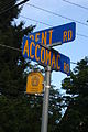 Street Sign showing the Wyncote Historic District sign on the post