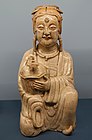 Bluish white glazed figurine, Northern Song period