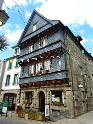 The 16th century house of the Seneschal, previously the tourist information office, now located at Vorgium