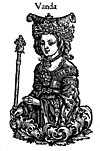 Imaginary depiction of Wanda in Chronica Polonorum