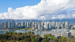 Skyline von Vancouver, 2015