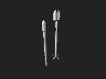 Interactive 3D model of the Falcon 9