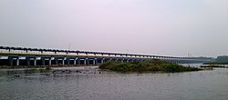 Chamravattom Regulator-cum-Bridge connects Ponnani with Tirur. Bharathappuzha river (Ponnani River) and Tirur River join with each other and empties together into Arabian Sea at Purathur (Southernmost tip of Tirur Taluk), which lies opposite of Ponnani Port.