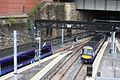 Glasgow Queen Street with electrification equipment in clear view