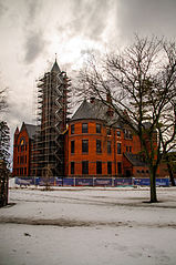 Glatfelter hall during the renovation in the winter of 2014