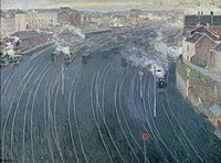 The Luxembourg Station in Brussels, 1903; (Musée d'Orsay)