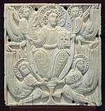 Anglo-Saxon(?) ivory relief, 8th century