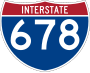 Interstate 678 marker