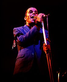 Dury performing at the Roundhouse, London, in 1978